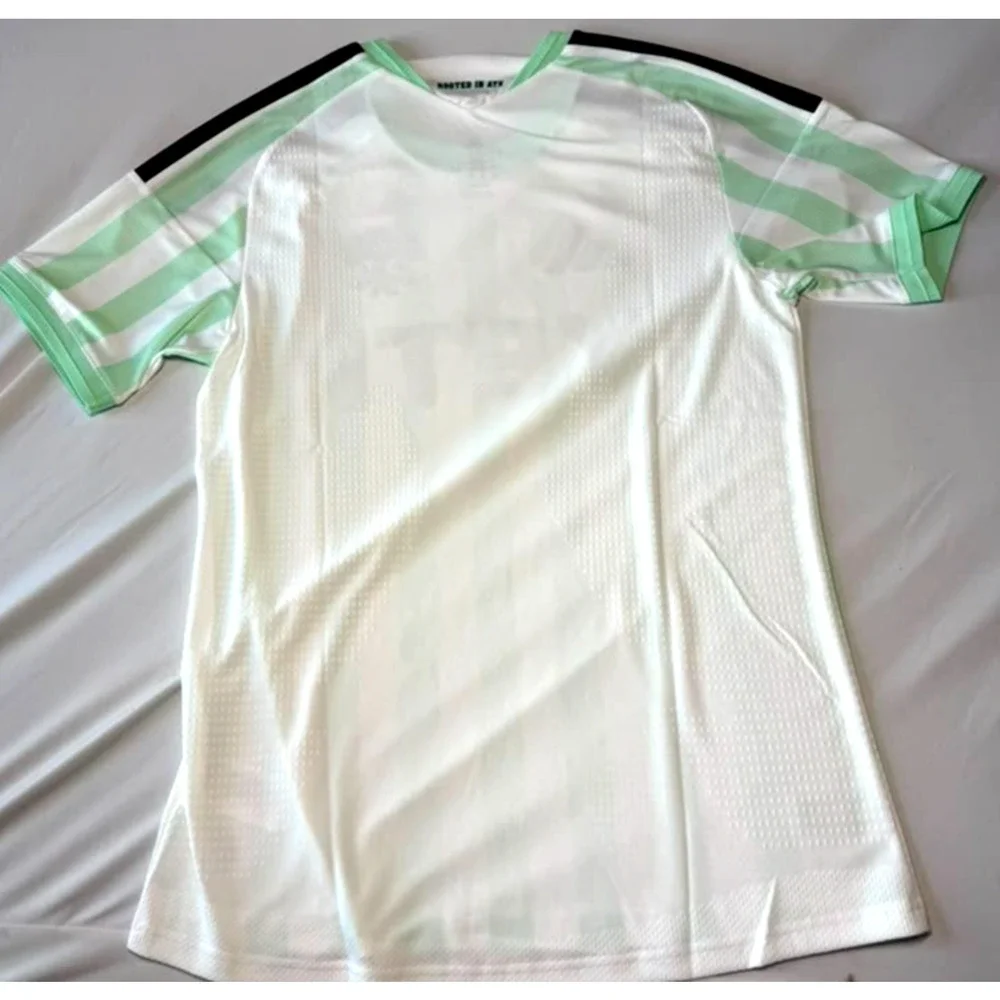 New Adidas Austin FC Soccer Jersey Men’s Size Medium White/Light Green With Tags
